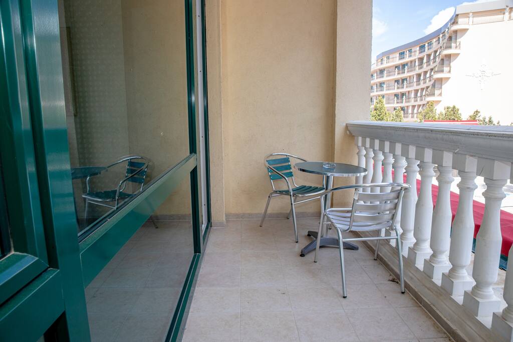 Private Studio at Central Sunny Beach with Balcony FlatAway