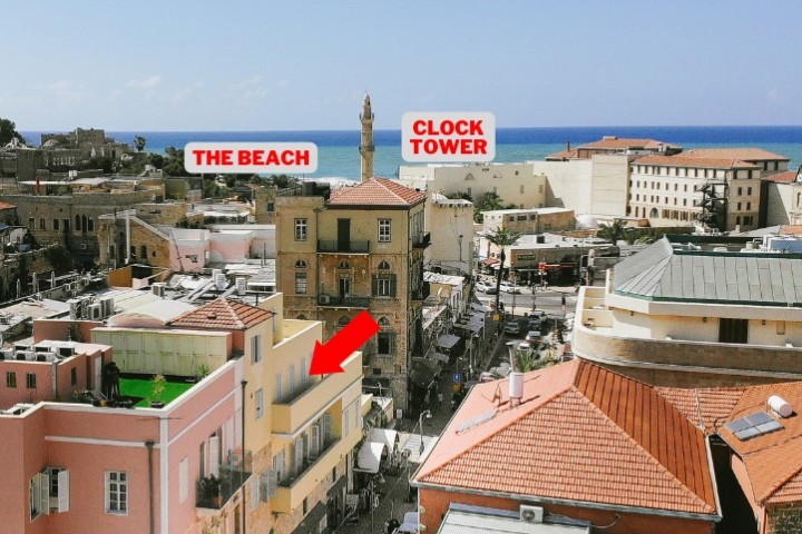 Jaffa Penthouse - View to Clock Tower 23 Loginn Autonomous Hotels
