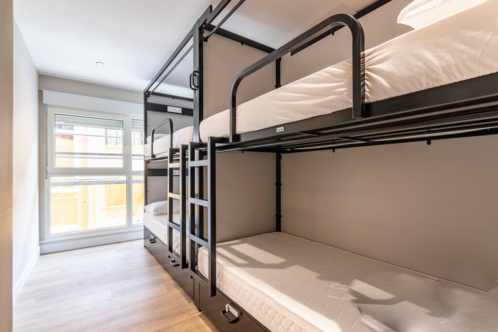 Uri Hostel Rooms Hab 3 La ribera lit 3 mixta URI Hostel Bilbao
