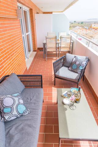 Apartamento del mar - Estupendo piso con terraza en segunda línea 21 Sereno
