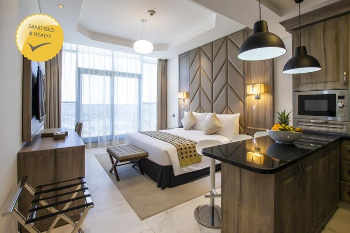 Studio Apartment In Al Qusais By Luxury Bookings AC 8 Luxury Bookings